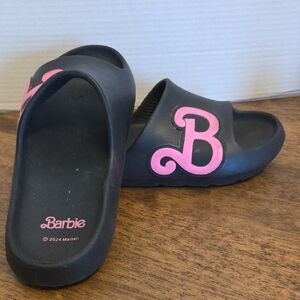 Barbie Black Slide Sandals Women's Size 7/8